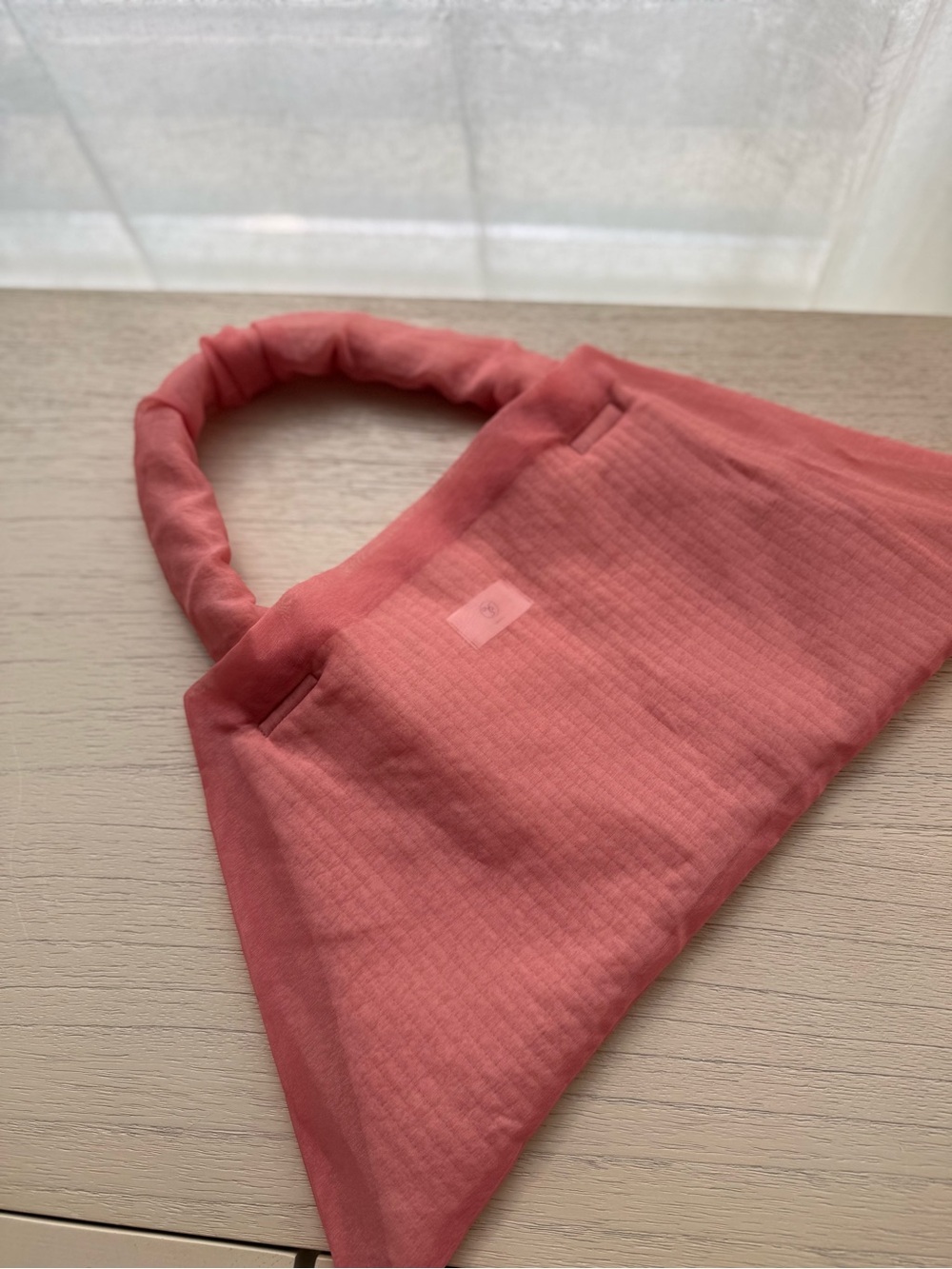 Coral Pink Soft Fabric Tote Bag